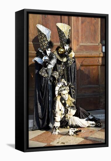 Venice, Italy. Mask and Costumes at Carnival-Darrell Gulin-Framed Premier Image Canvas