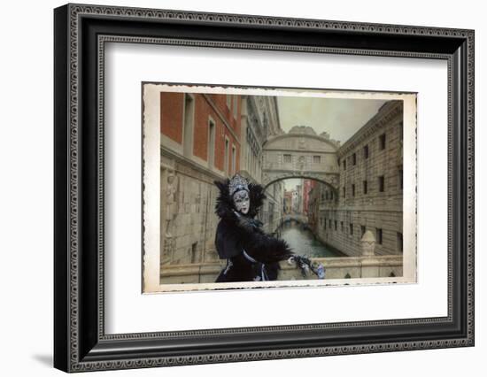 Venice, Italy. Mask and Costumes at Carnival-Darrell Gulin-Framed Photographic Print