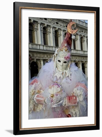 Venice, Italy. Mask and Costumes at Carnival-Darrell Gulin-Framed Photographic Print