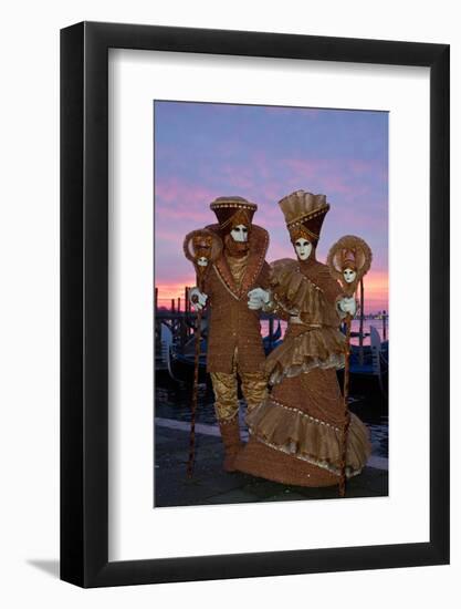 Venice, Italy. Mask and Costumes at Carnival-Darrell Gulin-Framed Photographic Print