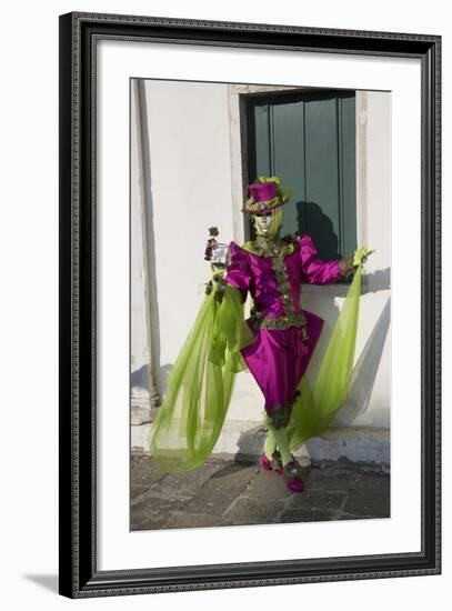 Venice, Italy. Mask and Costumes at Carnival-Darrell Gulin-Framed Photographic Print