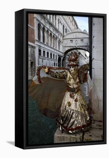 Venice, Italy. Mask and Costumes at Carnival-Darrell Gulin-Framed Premier Image Canvas