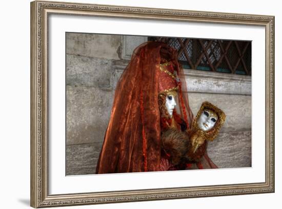 Venice, Italy. Mask and Costumes at Carnival-Darrell Gulin-Framed Photographic Print