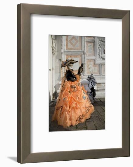 Venice, Italy. Mask and Costumes at Carnival-Darrell Gulin-Framed Photographic Print