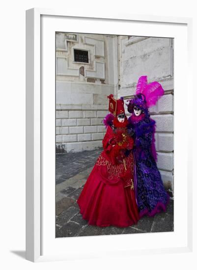 Venice, Italy. Mask and Costumes at Carnival-Darrell Gulin-Framed Photographic Print