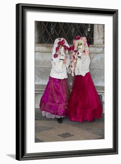 Venice, Italy. Mask and Costumes at Carnival-Darrell Gulin-Framed Photographic Print