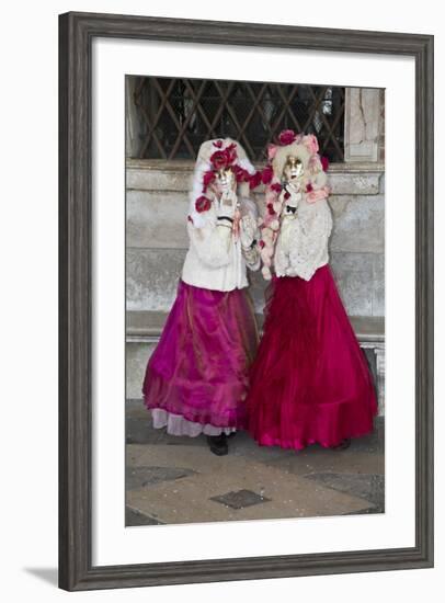 Venice, Italy. Mask and Costumes at Carnival-Darrell Gulin-Framed Photographic Print