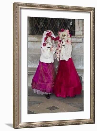 Venice, Italy. Mask and Costumes at Carnival-Darrell Gulin-Framed Photographic Print