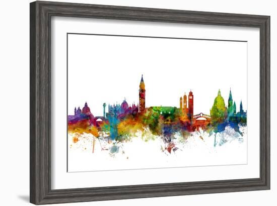 Venice Italy Skyline-Michael Tompsett-Framed Art Print