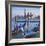 Venice Lagoon with Gondola-Tosh-Framed Art Print