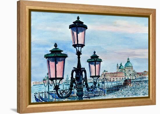 Venice Lights-Anthony Butera-Framed Premier Image Canvas