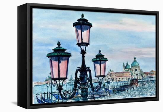 Venice Lights-Anthony Butera-Framed Premier Image Canvas