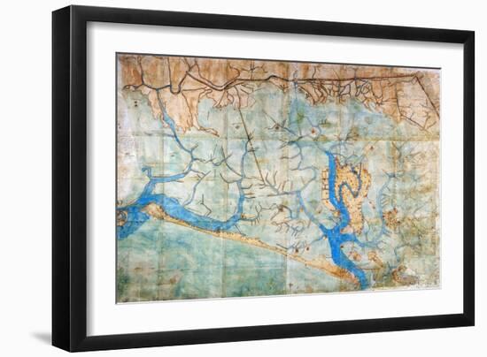 Venice: Map, 1546-Cristoforo Sabbadino-Framed Giclee Print