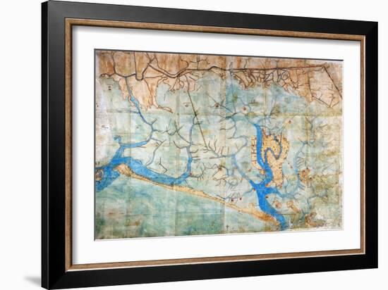 Venice: Map, 1546-Cristoforo Sabbadino-Framed Giclee Print