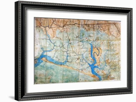 Venice: Map, 1546-Cristoforo Sabbadino-Framed Giclee Print