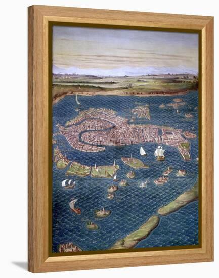 Venice: Map, 16Th Century-Ignazio Danti-Framed Premier Image Canvas