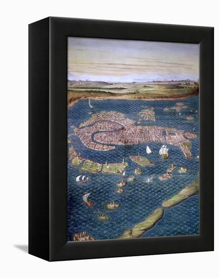 Venice: Map, 16Th Century-Ignazio Danti-Framed Premier Image Canvas