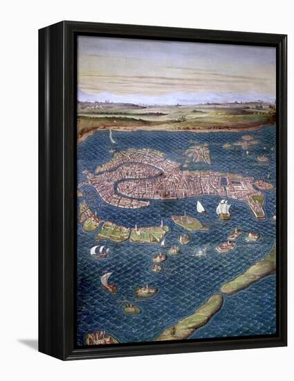 Venice: Map, 16Th Century-Ignazio Danti-Framed Premier Image Canvas