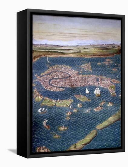 Venice: Map, 16Th Century-Ignazio Danti-Framed Premier Image Canvas