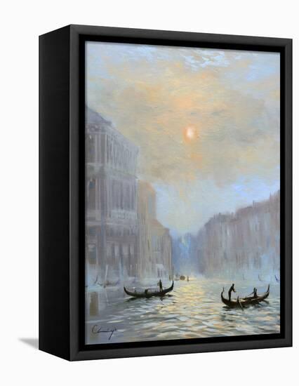 Venice Morning Mist-Chuck Larivey-Framed Stretched Canvas