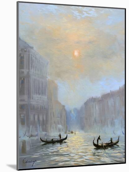 Venice Morning Mist-Chuck Larivey-Mounted Art Print