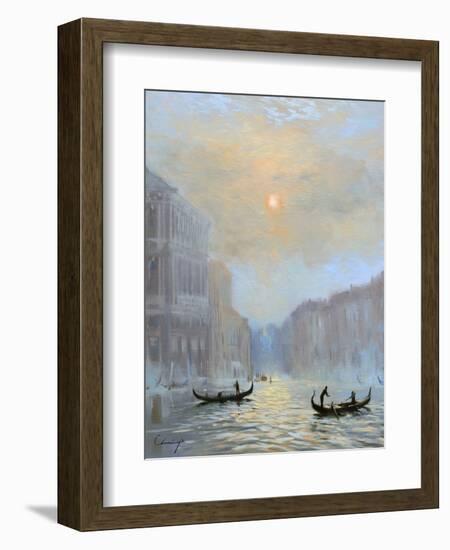 Venice Morning Mist-Chuck Larivey-Framed Premium Giclee Print