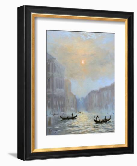 Venice Morning Mist-Chuck Larivey-Framed Premium Giclee Print