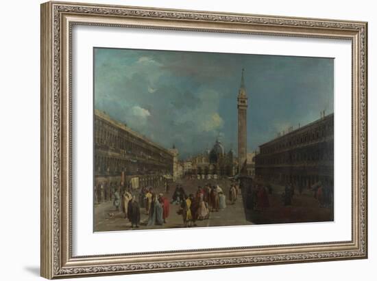 Venice, Piazza San Marco, Ca 1760-Francesco Guardi-Framed Giclee Print