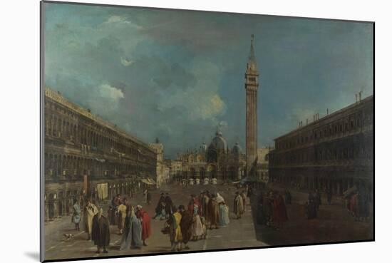 Venice, Piazza San Marco, Ca 1760-Francesco Guardi-Mounted Giclee Print