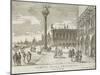 Venice, Piazza San Marco Going Towards the Mint-Luca Carlevaris-Mounted Giclee Print