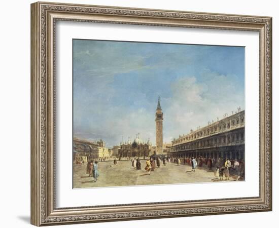 Venice, Piazza San Marco, Probably 1750s-Francesco Guardi-Framed Giclee Print