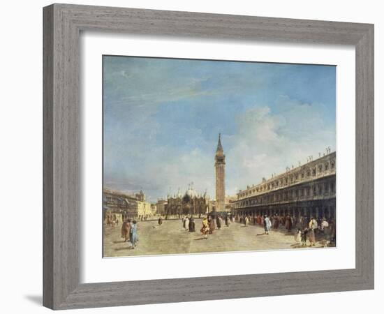 Venice, Piazza San Marco, Probably 1750s-Francesco Guardi-Framed Giclee Print