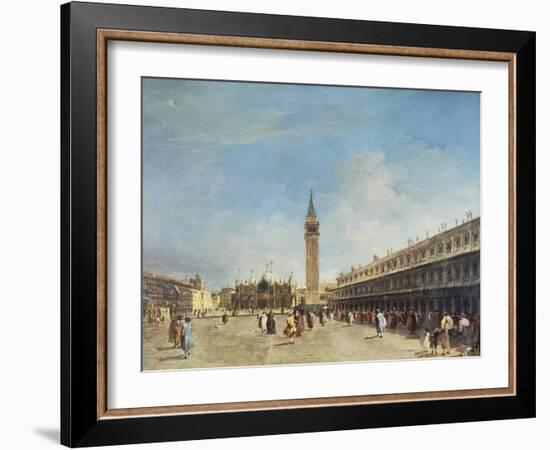 Venice, Piazza San Marco, Probably 1750s-Francesco Guardi-Framed Giclee Print