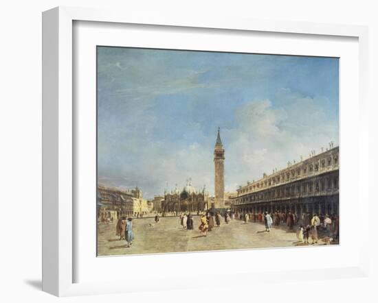 Venice, Piazza San Marco, Probably 1750s-Francesco Guardi-Framed Giclee Print
