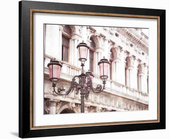 Venice Pink Lanterns I-Sonja Quintero-Framed Photographic Print