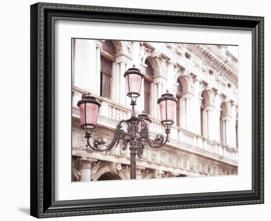 Venice Pink Lanterns I-Sonja Quintero-Framed Photographic Print