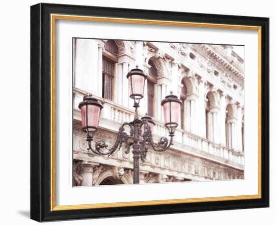 Venice Pink Lanterns I-Sonja Quintero-Framed Photographic Print