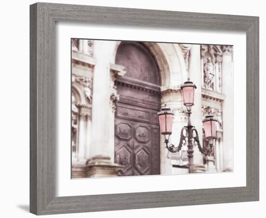 Venice Pink Lanterns II-Sonja Quintero-Framed Photographic Print