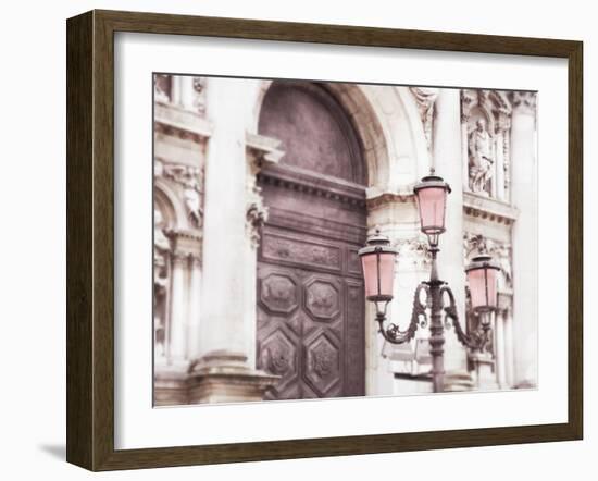 Venice Pink Lanterns II-Sonja Quintero-Framed Photographic Print