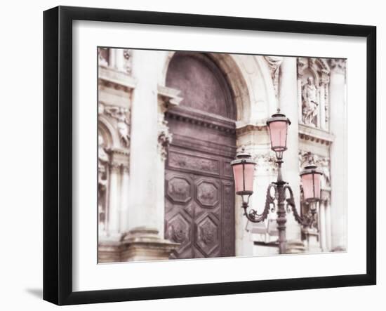 Venice Pink Lanterns II-Sonja Quintero-Framed Photographic Print