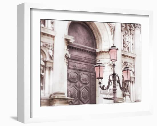 Venice Pink Lanterns II-Sonja Quintero-Framed Photographic Print