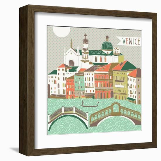 Venice Print Design-Lavandaart-Framed Art Print