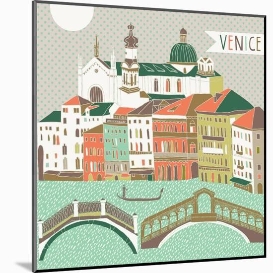 Venice Print Design-Lavandaart-Mounted Art Print