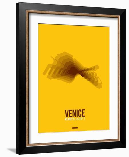 Venice Radiant Map 4-NaxArt-Framed Art Print