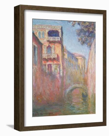 Venice - Rio de Santa Salute, 1908-Claude Monet-Framed Giclee Print