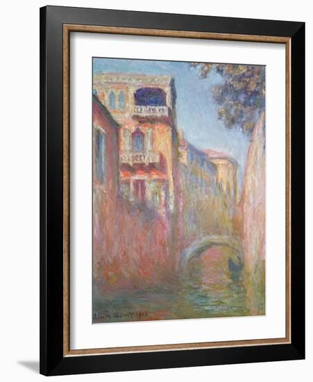 Venice - Rio de Santa Salute, 1908-Claude Monet-Framed Giclee Print