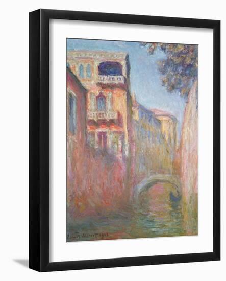 Venice - Rio de Santa Salute, 1908-Claude Monet-Framed Giclee Print