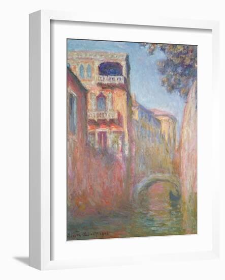 Venice - Rio de Santa Salute, 1908-Claude Monet-Framed Giclee Print