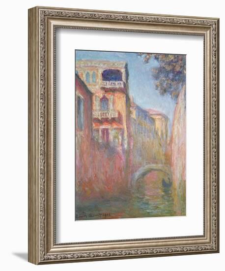 Venice - Rio de Santa Salute, 1908-Claude Monet-Framed Giclee Print