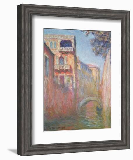 Venice - Rio de Santa Salute, 1908-Claude Monet-Framed Giclee Print